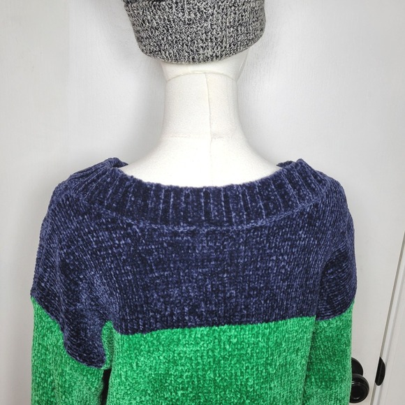 Aerie Offline Colorblock Oversized Sweater Soft Plush XXS Fall Sweater Winter - Picture 11 of 11